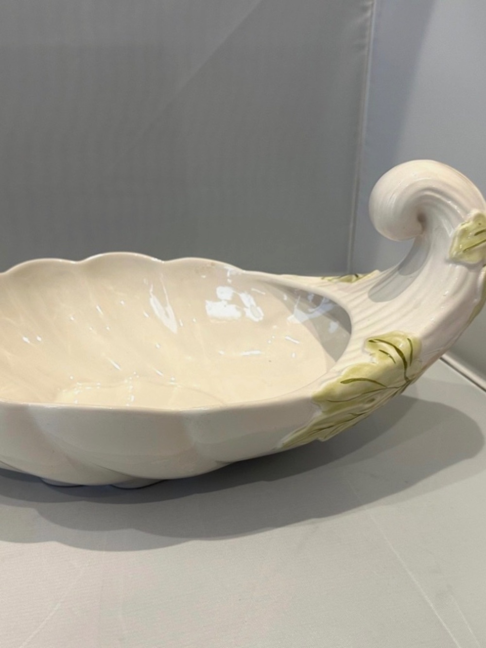 Rare LENOX Butler's Pantry HARVEST Horn of Plenty CORNUCOPIA Fruit BOWL 16" Dish